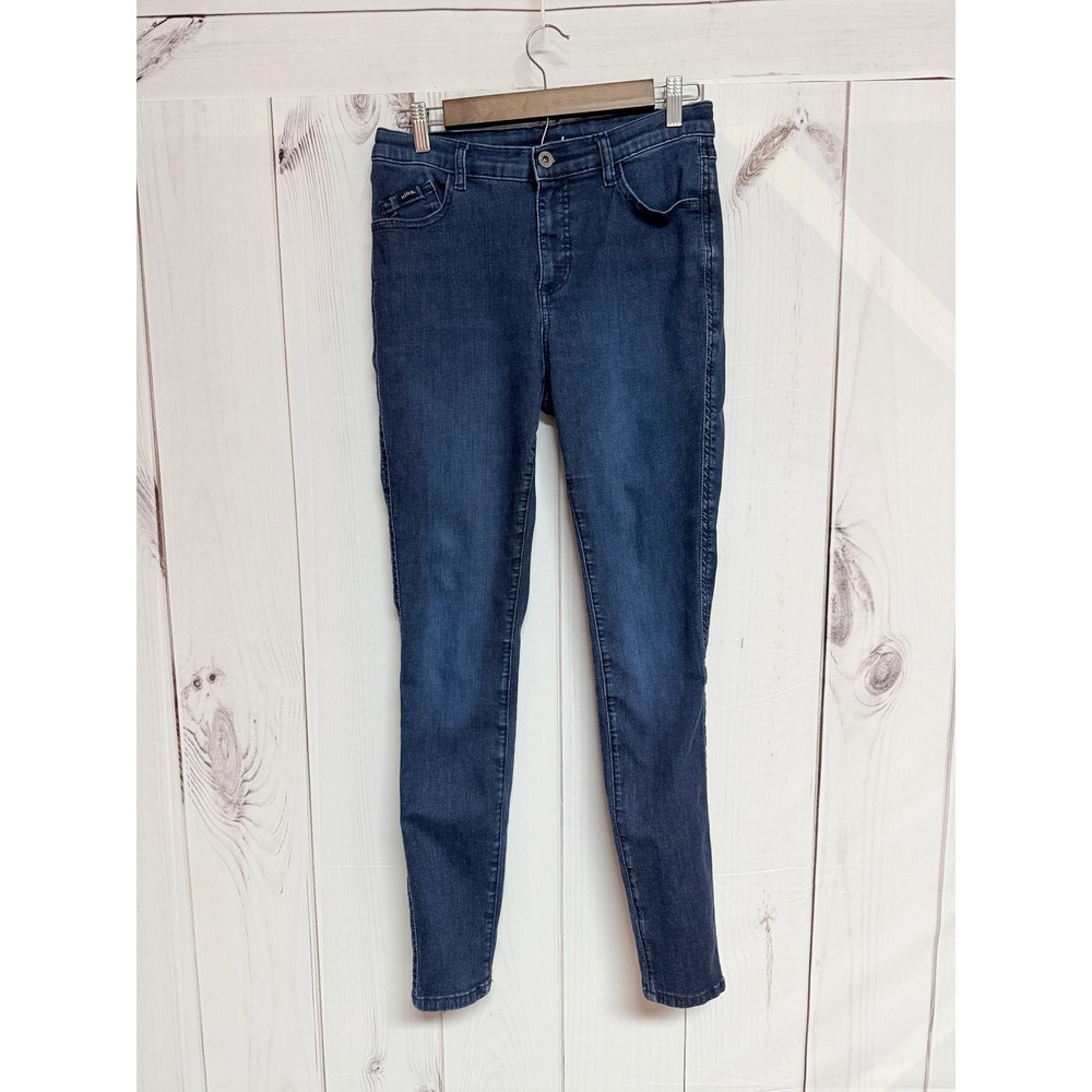 KÜHL Women's Kontour Flex Skinny Jeans‎ 10 Dark Indigo Stretch EUC